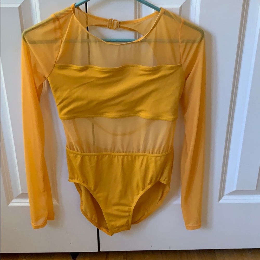 Yellow leotard/body suit